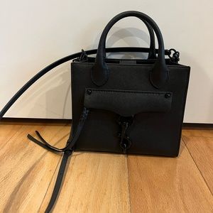 Rebecca Minkoff Megan Mini Tote Crossbody in black